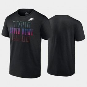 Men's Philadelphia Eagles Black Super Bowl LVII Open Sky T-Shirt