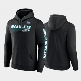 Men's Philadelphia Eagles Black Super Bowl LVII Star Trail Hoodie