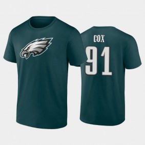 Men's Fletcher Cox Philadelphia Eagles Midnight Green Player Icon T-Shirt