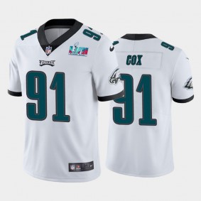 Men's Fletcher Cox Philadelphia Eagles White Super Bowl LVII Vapor Limited Jersey