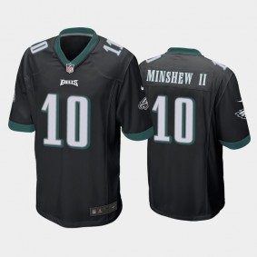 Men's Gardner Minshew II Philadelphia Eagles Black Game Jersey