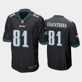 Men's Grant Calcaterra Philadelphia Eagles Black Game Jersey