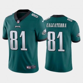 Men's Grant Calcaterra Philadelphia Eagles Green Vapor Limited Jersey