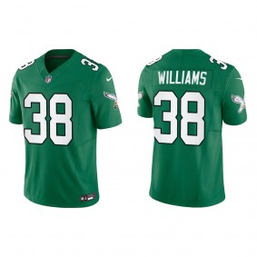 Greedy Williams Men's Philadelphia Eagles Kelly Green Alternate Vapor F.U.S.E. Limited Jersey