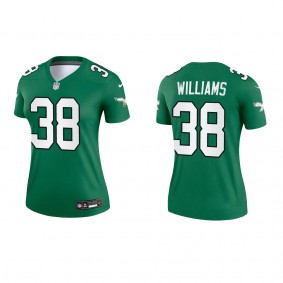 Greedy Williams Women's Philadelphia Eagles Kelly Green Alternate Legend Jersey