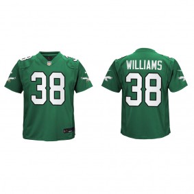 Greedy Williams Youth Philadelphia Eagles Kelly Green Alternate Game Jersey