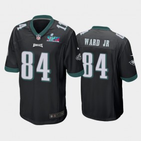 Men's Greg Ward Jr. Philadelphia Eagles Black Super Bowl LVII Game Jersey