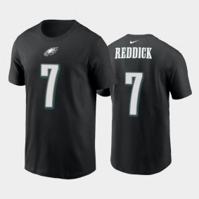 Men's Haason Reddick Philadelphia Eagles Black Name & Number T-Shirt