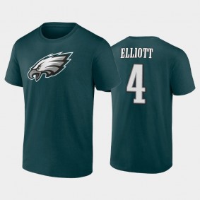 Men's Jake Elliott Philadelphia Eagles Midnight Green Player Icon T-Shirt