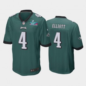 Men's Jake Elliott Philadelphia Eagles Midnight Green Super Bowl LVII Game Jersey