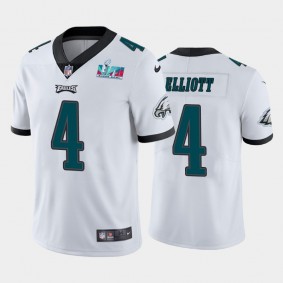 Men's Jake Elliott Philadelphia Eagles White Super Bowl LVII Vapor Limited Jersey