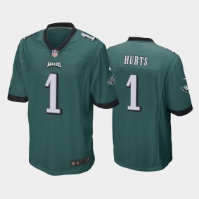 Men's Jalen Hurts Philadelphia Eagles Green Game Jersey