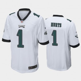 Men's Jalen Hurts Philadelphia Eagles White Game Jersey