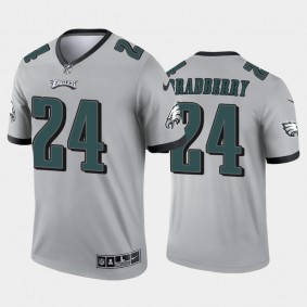 Men's James Bradberry Philadelphia Eagles Silver Inverted Legend Jersey