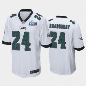 Men's James Bradberry Philadelphia Eagles White Super Bowl LVII Game Jersey