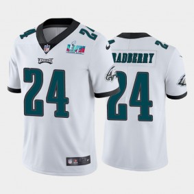 Men's James Bradberry Philadelphia Eagles White Super Bowl LVII Vapor Limited Jersey