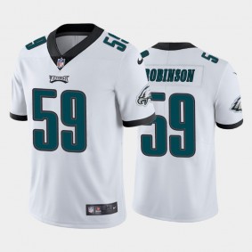 Men's Janarius Robinson Philadelphia Eagles White Vapor Limited Jersey