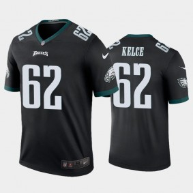 Men's Jason Kelce Philadelphia Eagles Black Color Rush Legend Jersey