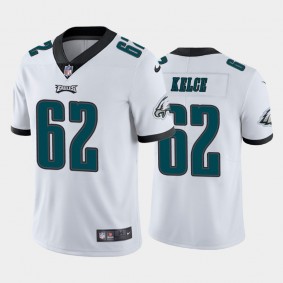 Men's Jason Kelce Philadelphia Eagles White Vapor Limited Jersey