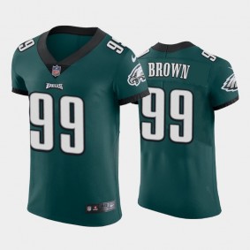 Men's Jerome Brown Philadelphia Eagles Midnight Green Vapor Elite Jersey