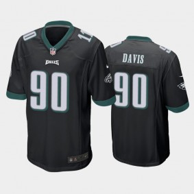 Men's Jordan Davis Philadelphia Eagles Black Game Jersey