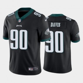 Men's Jordan Davis Philadelphia Eagles Black Vapor Limited Jersey