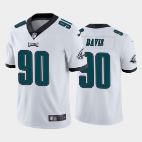 Men's Jordan Davis Philadelphia Eagles White Vapor Limited Jersey