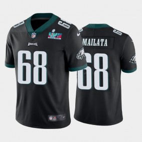 Men's Jordan Mailata Philadelphia Eagles Black Super Bowl LVII Vapor Limited Jersey