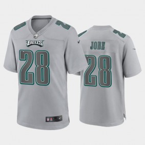 Men's Josh Jobe Philadelphia Eagles Gray Atmosphere Fashion Game Jersey