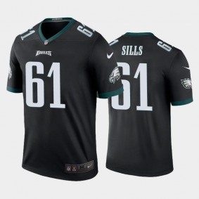 Men's Josh Sills Philadelphia Eagles Black Legend Jersey