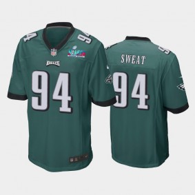 Men's Josh Sweat Philadelphia Eagles Midnight Green Super Bowl LVII Game Jersey