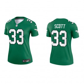 Josiah Scott Women's Philadelphia Eagles Kelly Green Alternate Legend Jersey