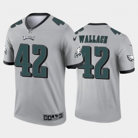 Men's K'Von Wallace Philadelphia Eagles Silver Inverted Legend Jersey