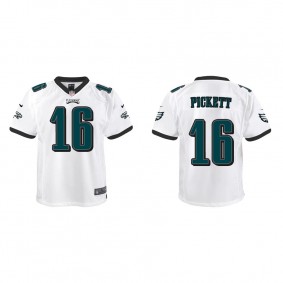 Youth Philadelphia Eagles Kenny Pickett White Game Jersey