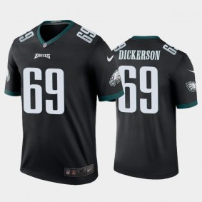 Men's Landon Dickerson Philadelphia Eagles Black Color Rush Legend Jersey