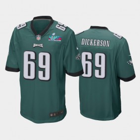 Men's Landon Dickerson Philadelphia Eagles Midnight Green Super Bowl LVII Game Jersey