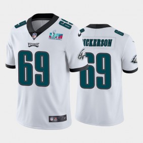 Men's Landon Dickerson Philadelphia Eagles White Super Bowl LVII Vapor Limited Jersey