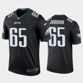 Men's Lane Johnson Philadelphia Eagles Black Color Rush Legend Jersey