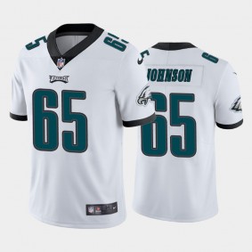 Men's Lane Johnson Philadelphia Eagles White Vapor Limited Jersey