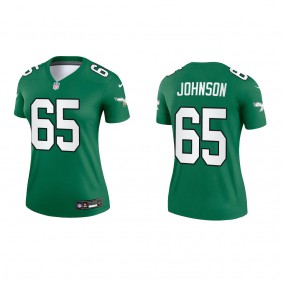 Lane Johnson Women's Philadelphia Eagles Kelly Green Alternate Legend Jersey