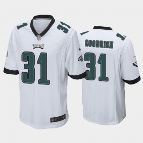 Men's Mario Goodrich Philadelphia Eagles White Game Jersey