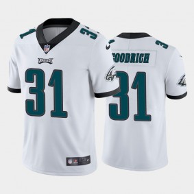 Men's Mario Goodrich Philadelphia Eagles White Vapor Limited Jersey