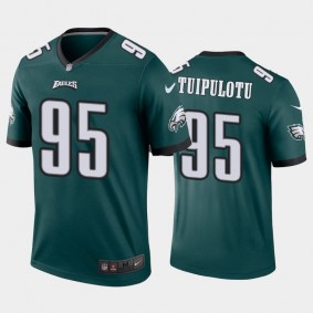 Men's Marlon Tuipulotu Philadelphia Eagles Green Legend Jersey