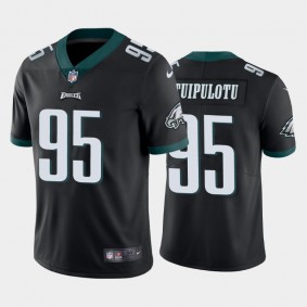 Men's Marlon Tuipulotu Philadelphia Eagles Black Vapor Limited Jersey