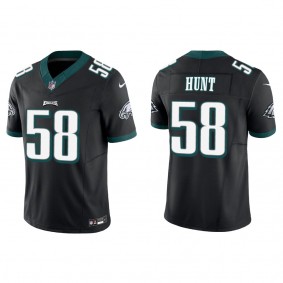 Men's Jalyx Hunt Philadelphia Eagles Black Vapor F.U.S.E. Limited Jersey