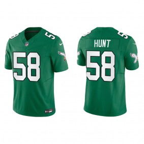 Men's Jalyx Hunt Philadelphia Eagles Kelly Green Alternate Limited Jersey