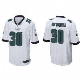 Men's Quinyon Mitchell Philadelphia Eagles White Game Jersey