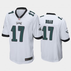 Men's Nakobe Dean Philadelphia Eagles White Game Jersey