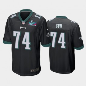 Men's Ndamukong Suh Philadelphia Eagles Black Super Bowl LVII Game Jersey