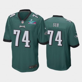 Men's Ndamukong Suh Philadelphia Eagles Midnight Green Super Bowl LVII Game Jersey